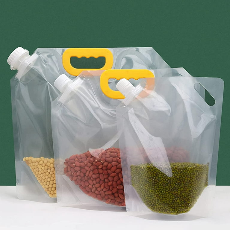 Grain Moisture-proof Sealed Bag, 10PCS Transparent Grain Storage