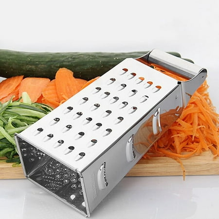1x Stainless Steel 4 Sided Cheese Grater Vegetable Carrot Slicer Shredder Box