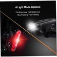 thumbnail image 5 of Luz de bicicleta recargable QUANZHOUTIANDI con USB faro delantero luz trasera 4 modos brillantes, 5 of 5