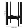 thumbnail image 3 of Tozuoyouz Adjustable Wooden Plant Stand , Fits 9-13 Inch Heavy Duty Flower Pots Holder Corner Plants Flower Holders - Floor Single Plant Stands Indoor Outdoor For Corner Planter Outside Potted Plants, 3 of 9