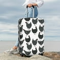 thumbnail image 5 of Cauagu Retro Rooster Print Travel Luggage Cover,Travel Dust-proof Suitcase Cover Softside Suitcase Protector for 18-32inch,Not Included Suitcase, 5 of 8
