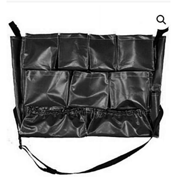 American Supply Large 11 Pockets Caddy Bag for Round and Square Trash Bins/Brute Caddy Bag Color Black