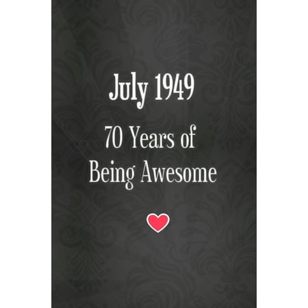 70th Birthday Presents 70th Birthday: Thick Journal With Quote (119 Pages) - Birthday Presents Gifts For Men Women Husband Wife Mum Dad (Paperback) ()