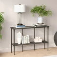 thumbnail image 2 of Pemberly Row Modern Vintage Aged Steel and Gray Metal Console Table, 2 of 10