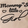 thumbnail image 5 of Baby Girl Clothes 0 3 6 9 12 18 Months Letter Print mommy little girl Long Sleeve Ruffle Romper and Leopard Pant Headband Sets Cute Baby Girl Winter Clothes, 5 of 7