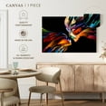 thumbnail image 4 of Elephant Stock Love Abstract Wall Art - Horizontal Canvas Wall Art - Living Room Wall Decor - People Canvas - Black And Orange Decor - 12" x 8", 4 of 4