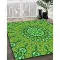 thumbnail image 2 of Ahgly Company Indoor Round Patterned Nebula Green Area Rugs, 8' Round, 2 of 6