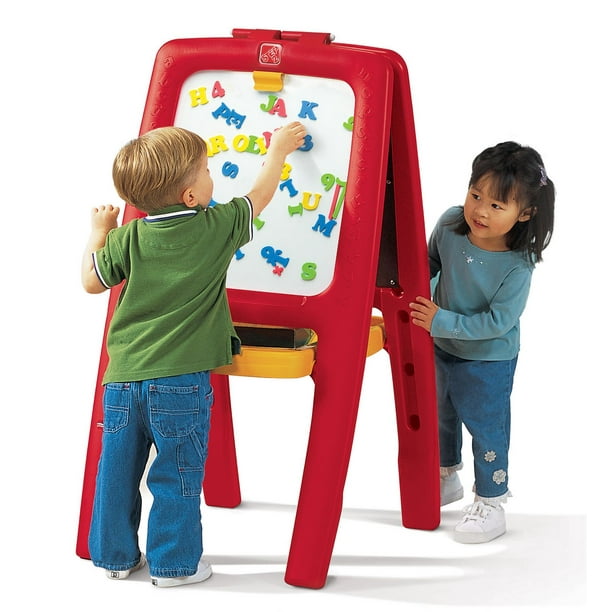 Step2 Magnétique Tableau Blanc et Tableau Chevalet de Peinture d'Art pour les Enfants et les Tout-Petits
