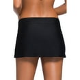 thumbnail image 3 of Bas de Bikini de Bain Noir pour Femmes avec Jupe, 3 of 16