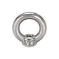 thumbnail image 1 of Unique Bargains M4 Thread Dia 304 Stainless Steel Ring Shape Lifting Eye Nut Fastener 20PCS, 1 of 2