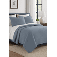 thumbnail image 2 of DBOZE Oversized King 3 Piece Lightweight Quilt Set Soft Cotton Blend Bedspread with Diamond Embroidery Gray, 2 of 7