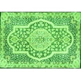 thumbnail image 1 of Ahgly Company Indoor Rectangle Medallion Green Traditional Area Rugs, 4' x 6', 1 of 1