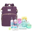 thumbnail image 3 of 4-in-1 Convertible Baby Diaper Bag - Get Organized with Multi-Purpose Travel Baby Bag - Includes Bassinet & Changing Pad Lightweight Design Wears 4 Ways - Spacious Interior, 3 of 8