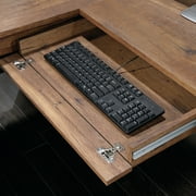 Sauder Palladia L-Shaped Computer Desk, Vintage Oak Finish