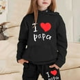 thumbnail image 2 of CAIXIA Boys Sweatsuit Set Girls 2 Piece Hoodie Sweatshirt and Sweatpant Jogger Sets Girls Tracksuit Set Girls 2 Piece Outfits Bow Graphic Back To School Outfit Cozy Girls Clothes Size 5, 2 of 5