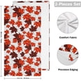 thumbnail image 2 of Beautiful Fall Leaves Hand Towels 2 PCS, Hand Drawn Autumn Kitchen Towel Ultra Soft and Highly Absorbent,Decorative Fingertip Face Towel for Bathroom Hotel, 28.3"x14.4", 2 of 6