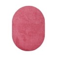 thumbnail image 1 of Furnish My Place Pink 2' x 46' Oval Solid Color Rug Made In Usa, 1 of 5