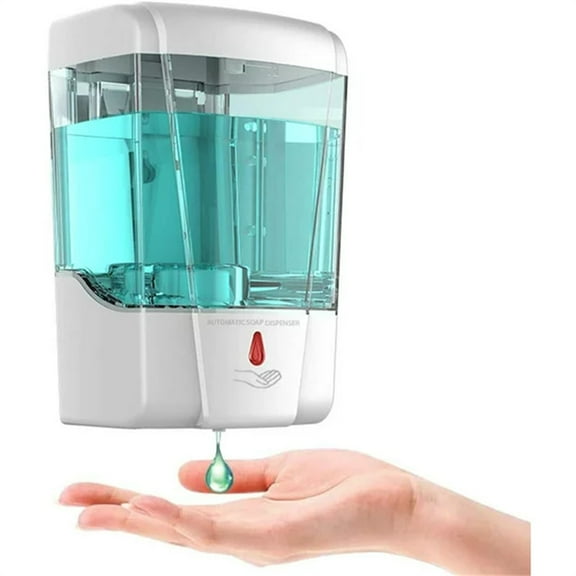 NOGIS Automatic Hand Sanitizer Dispenser, 700ML Automatic Wall Mounted Touchless Soap Dispenser, Touch-Free Infrared Motion Sensor Soap Dispenser for Bathroom Kitchen Hotel Restaurant