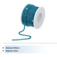 thumbnail image 3 of Uxcell 10 Yard 2.5mm Crystal Rhinestone Diamond Close Chain Trim for Sewing,Crafts,Blue Gems Blue Base, 3 of 5
