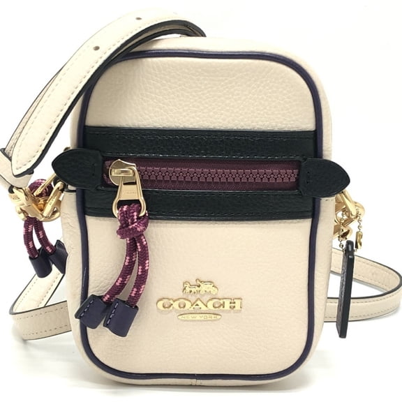 Pre-Owned COACH F83267 Pebble Leather Veil Phoebe Bag, Crossbody Pochette Shoulder... (Good)