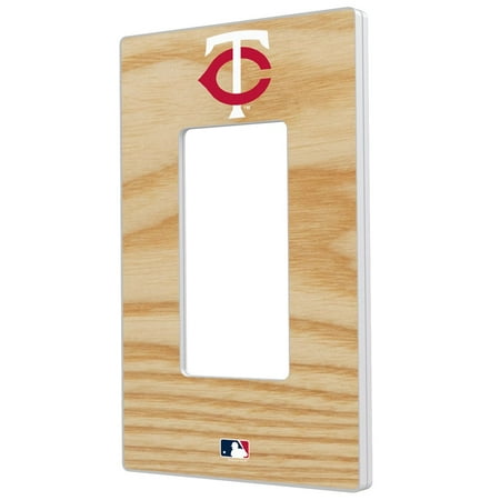 Minnesota Twins Baseball Bat Design Single Rocker Light Switch Plate