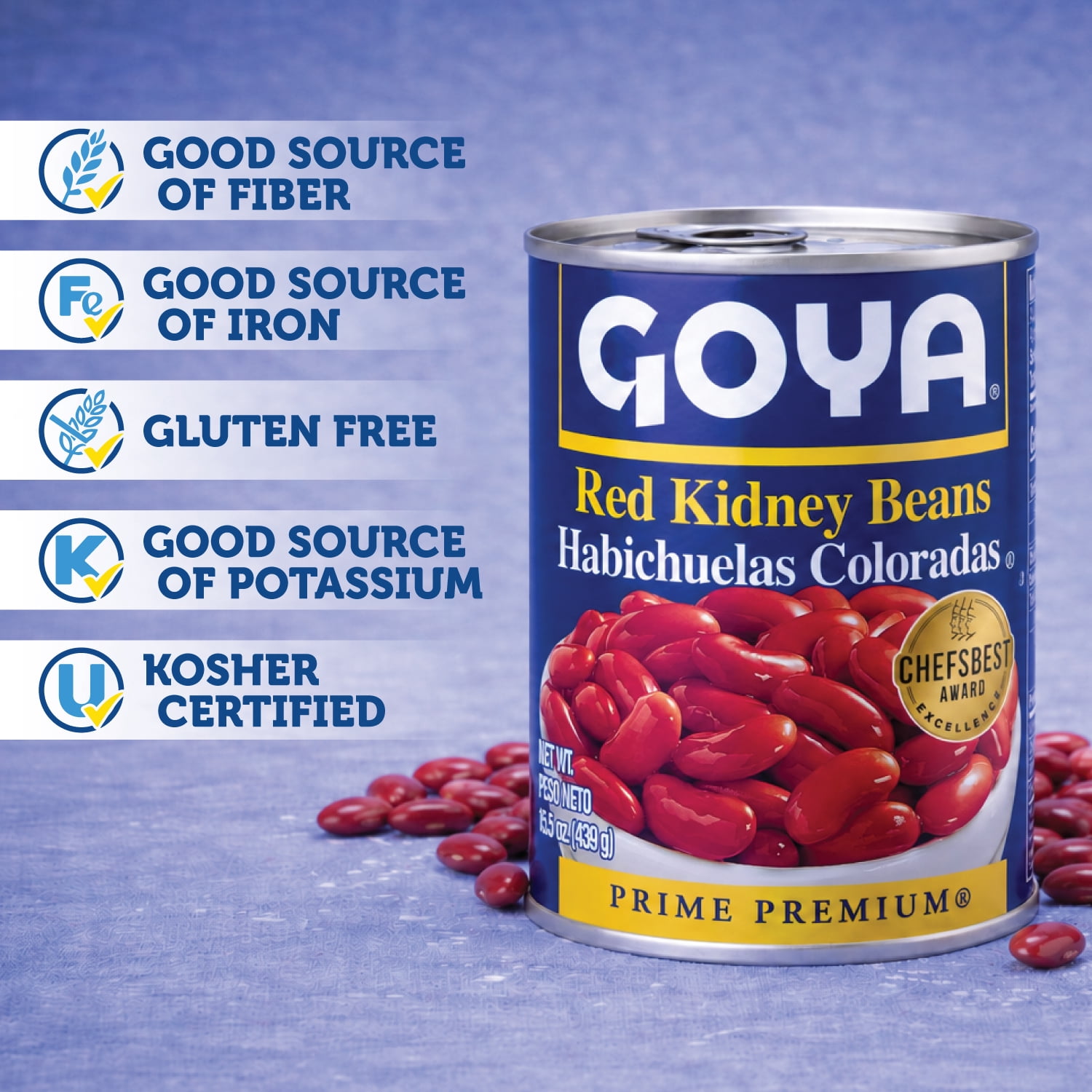 (4 pack) GOYA Red Kidney Beans, 29 oz Can