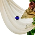 thumbnail image 5 of MDS pack of 2 panels (30" width x 30Ft Long) Wedding Arch Draping Fabric sheer Chiffon Fabric Drapery for Wedding Ceremony - Champagne gold, 5 of 7