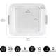 thumbnail image 3 of Caja de almacenamiento de plástico para debajo de la cama con tapas y hebillas duraderas paquete de 3 contenedor multiusos para ropa zapatos edredones, 3 of 8