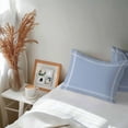 thumbnail image 6 of Lumbar Pillow Covers 20x12 Inch Set of 2, Pure Light Blue Waterproof Outdoor Pillow Covers, Simple Solid Color Decorative Cushion Pillowcases for Couch, Sofa, Bed, Garden, Patio, 6 of 9