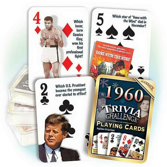Partypro PC1960 1960 Trivia Playing Cards