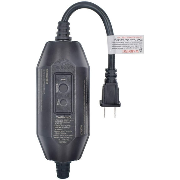 ELEGRP G1215CA2, 15A 120V Black 2-Prong Non-Grounding Electrical Outlet