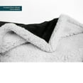 thumbnail image 3 of PAVILIA Contemporary Black Solid Microfiber Fleece Throw, 50" x 60", 3 of 7