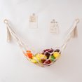 thumbnail image 5 of Hamaca de macramé para frutas con 2 ganchos para colgar debajo del gabinete Cesta colgante Soporte para vegetales Espacio TUNC Sencillez, 5 of 5