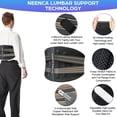 thumbnail image 2 of NEENCA Back Support Belt, Lumbar Support Belt for Sciatica Relief, Lumbar Disc Herniation Back Pain, Back Strength Support, Copper Yarn Back Brace Belt, 2 of 6