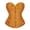 Gold, variant on Women Jacquard Dress Bustier Corset Body Shaper Tummy Control Chest Binding Shapewear Waist Girdle Hot Pink M