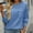 Blue, variant on Cheap Sweatshirt Crew Neck Sweatshirts Women Plus Womens Pullover Sweatshirts Long Sleeve Hoodie Shirt Long Sleeve Ribbed Shirts for Women