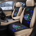 thumbnail image 2 of COEQINE Quilted Car Front Seat Cover 2 Pack Non-Slip Decorative Bucket Seat Cover Heavy Duty Dog Car Seat Protector Universal Fit Auto Accessories, Mushroom Butterfly Galaxy, 2 of 7