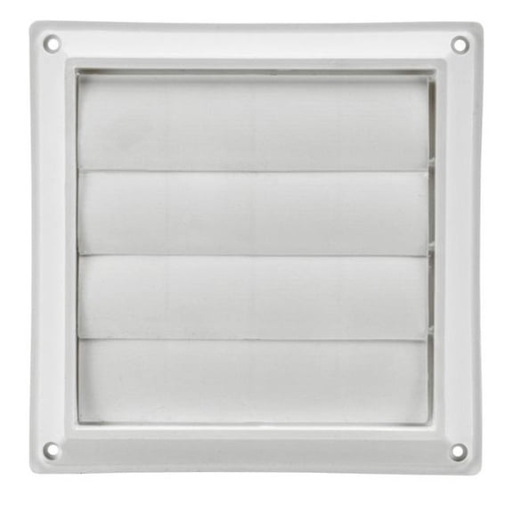 Lambro 361W Louver Vent Hood, 6", White