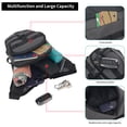 thumbnail image 4 of Mistaha Adjustable Waterproof Motorcycle Waist Bag with Large Capacity for Outdoor Riding, Green, Breathable, Reflective Design - 60cm-150cm Size Range, 4 of 6
