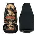 thumbnail image 4 of Uorisanigo 2 Pcs Front Car Seat Cover, Mushroom Frog High Back Bucket Car Seat Cover for Front Seats, Soft Plush Seats Covers, Universal Fit Auto Inteior Accessories, 4 of 7