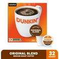 thumbnail image 3 of Dunkin’ Original Blend Medium Roast Coffee, Keurig K Cup Pods, 32 Count Box, 3 of 14