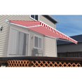 thumbnail image 4 of ALEKO Retractable Home Patio Canopy Awning 12x10 ft, Red and White Striped Color, 4 of 10