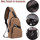 thumbnail image 4 of Sling Bag - Mochila de hombro Bolsas de pecho Mochila cruzada para mujeres y hombres, 4 of 5