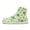 Four Leaf Clover Green Hats, variant on Psesaysky High-top Barefoot Shoes Lace-Up Casual Shoes for Women and Girls Minimalist Zero Drop Shoes Comfortable Floral Sneakers