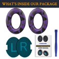 thumbnail image 4 of Almohadillas para auriculares SoloWit para Bose QC Series, color morado y negro, 4 of 4