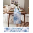 thumbnail image 6 of Hokiten Table Runners 48 Inches Long Dress Scarves, Blue Sky Farmhouse Kitchen/Dining Table Runner, Short Coffee Tablerunners, Cloud Gradient Natural Landscape Scenery 13x48 Inch, 6 of 7