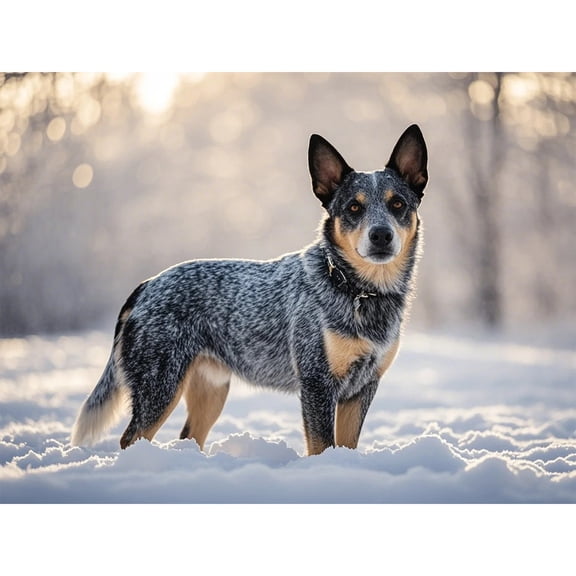 Diamond Art Blue Heeler Australian Cattle Dog 5D Diamond Painting DIY Kits Full Round Drill Rhinestones by Number Embroidery Arts and Crafts for Living Room Home Wall Decor 12x16 inch