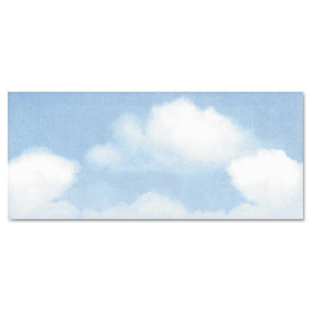 Geographics Design Envelope, Blue Clouds, 4 x 9 1/2, 50/Bx