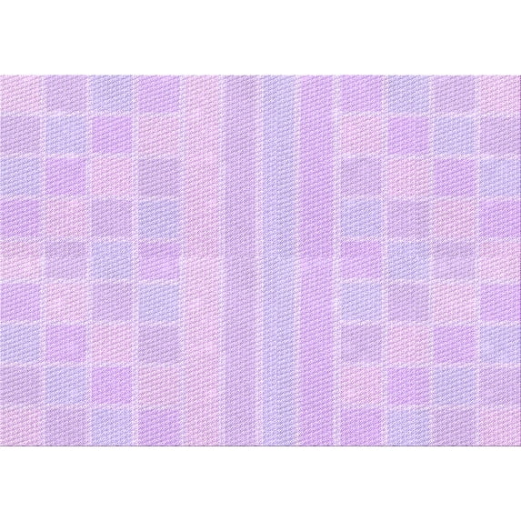 Ahgly Company Machine Washable Indoor Rectangle Transitional Bright Lilac Purple Area Rugs, 8' x 10'