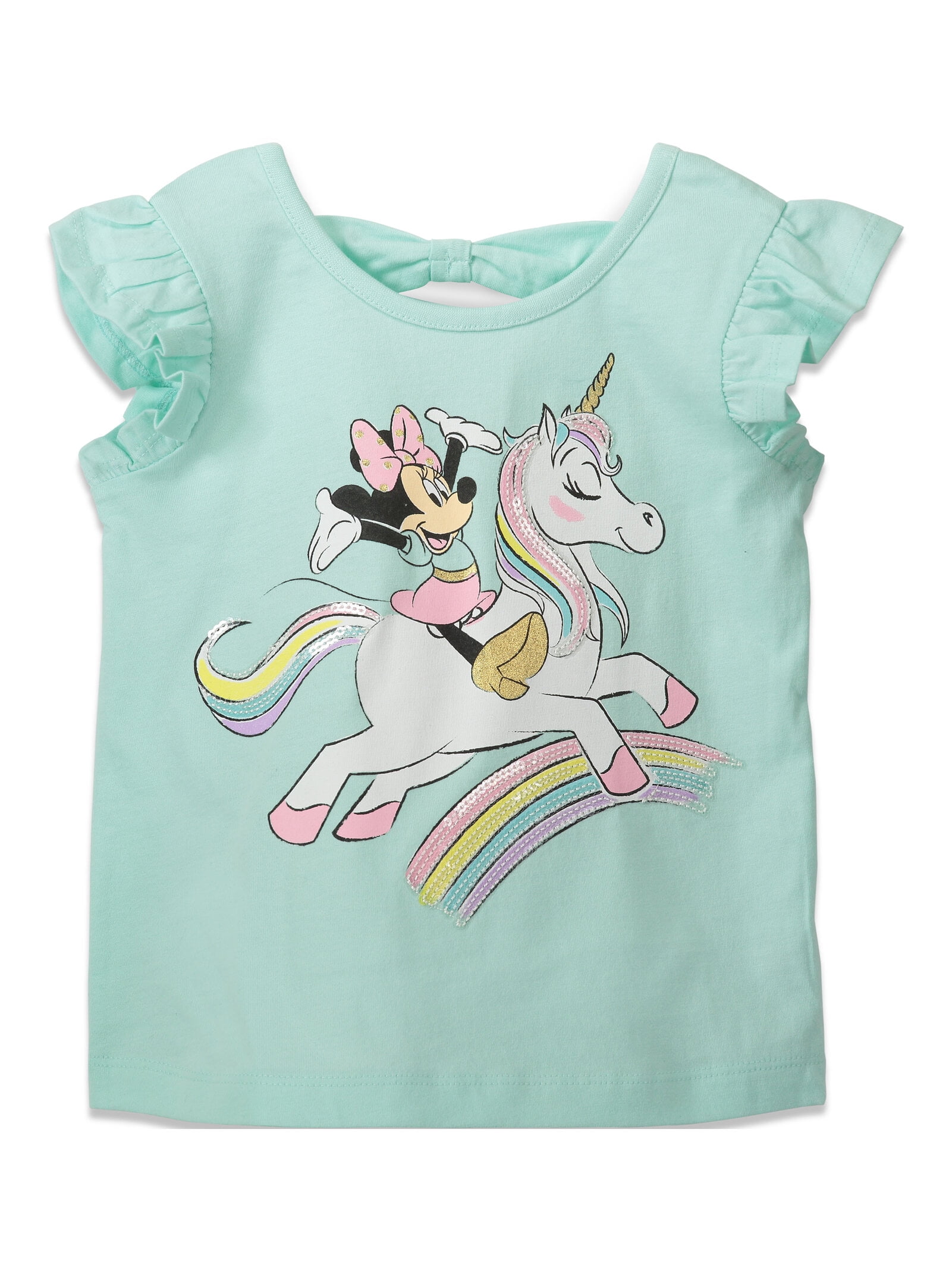 Disney Minnie Mouse Little Girls T-Shirt and Bike Shorts Outfit Set Toddler to Big Kid